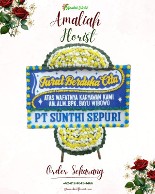 Papan Bunga Duka di Sukanaeyo