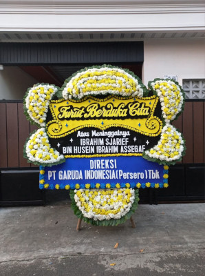 Papan Bunga Duka di Sukanaeyo